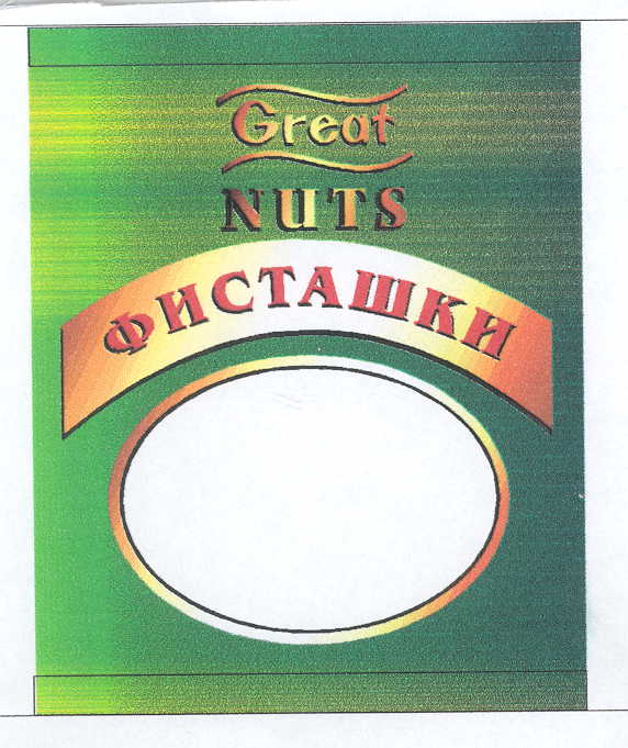 Товарный знак № 18921 «GRЕАТ NUТS ФИСТАШКИ»