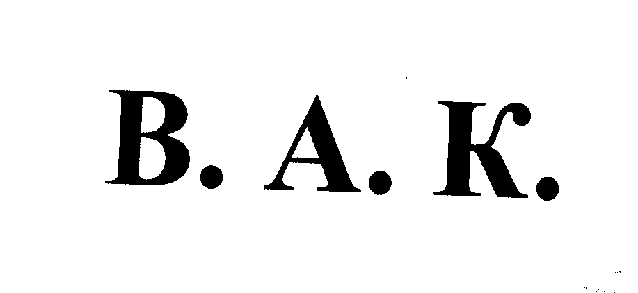 Товарный знак № 23673 «В. А. К.»