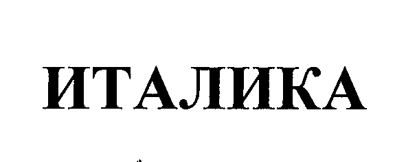 Товарный знак № 24510 «ИТАЛИКА»