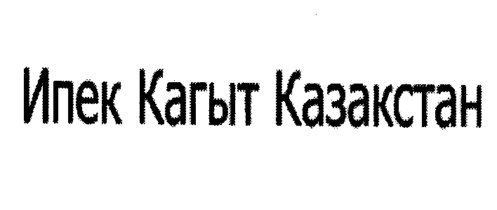 Товарный знак № 29459 «ИПЕК КАГЫТ КАЗАКСТАН»